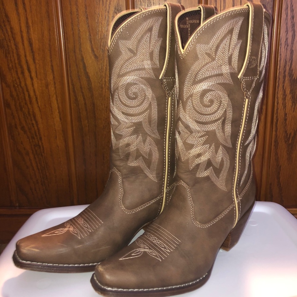 Leather Durango cowboy boots